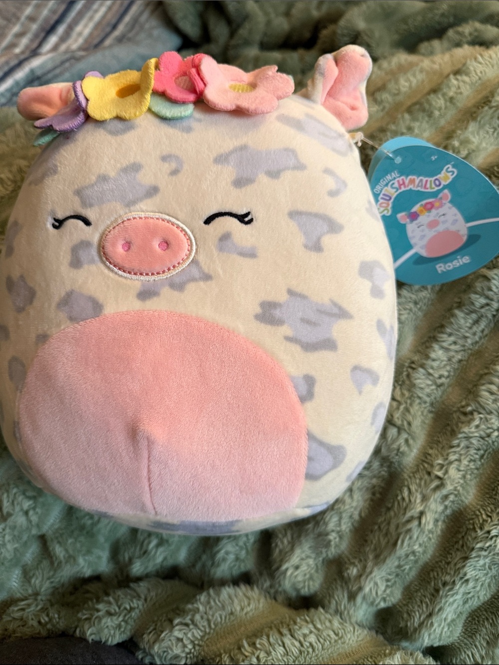 Squishmallows Rosie the pig Plush - Pink, Cream, Lavender
